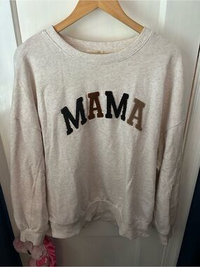Z Supply Heather Cream Crewneck Sweatshirt